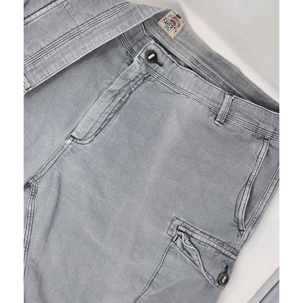 Faherty Linen Blend Cargo Shorts Men's Size‎ 40 Utility Casual 9" Inseam